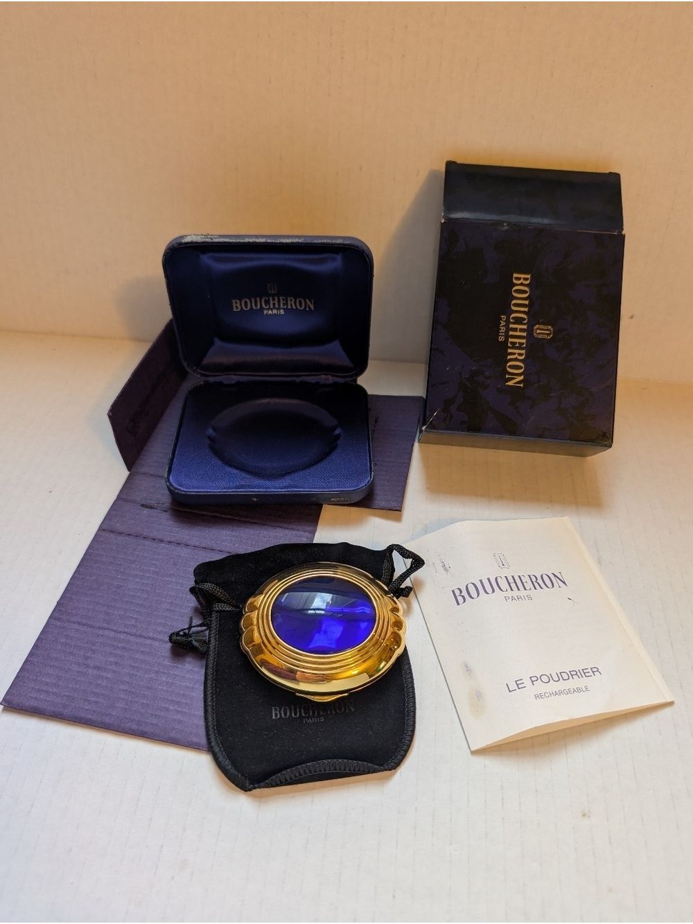 Boucheron Le Poudrier Compact Powder 10 Gram Vintage, Collectible